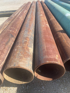12.75" OD X .250"Wall, 33.38#, 21' Long, Line Pipe (Used)