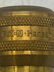 Eaton Hansen Series 5000 Push-Tite Brass Air Coupler Body 1/2" MNPT *Lot of (9)* (No Box)
