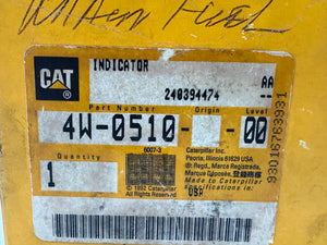 Caterpillar 4W-0510 Indicator Assembly-Fuel Pressure (Open Box)