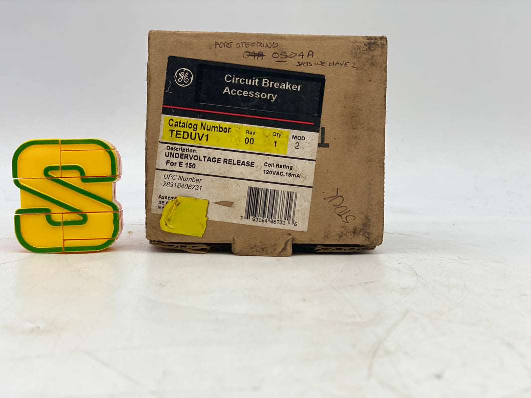 GE TEDUV1 Under Voltage Release Accessory, 120VAC (Open Box)