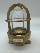 Load image into Gallery viewer, Wiska 10012822 Brass Light Fixture, Clear Glass Globe w/ Guard (No Box)