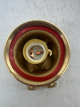 Load image into Gallery viewer, Wiska 10012822 Brass Light Fixture, Clear Glass Globe w/ Guard (No Box)