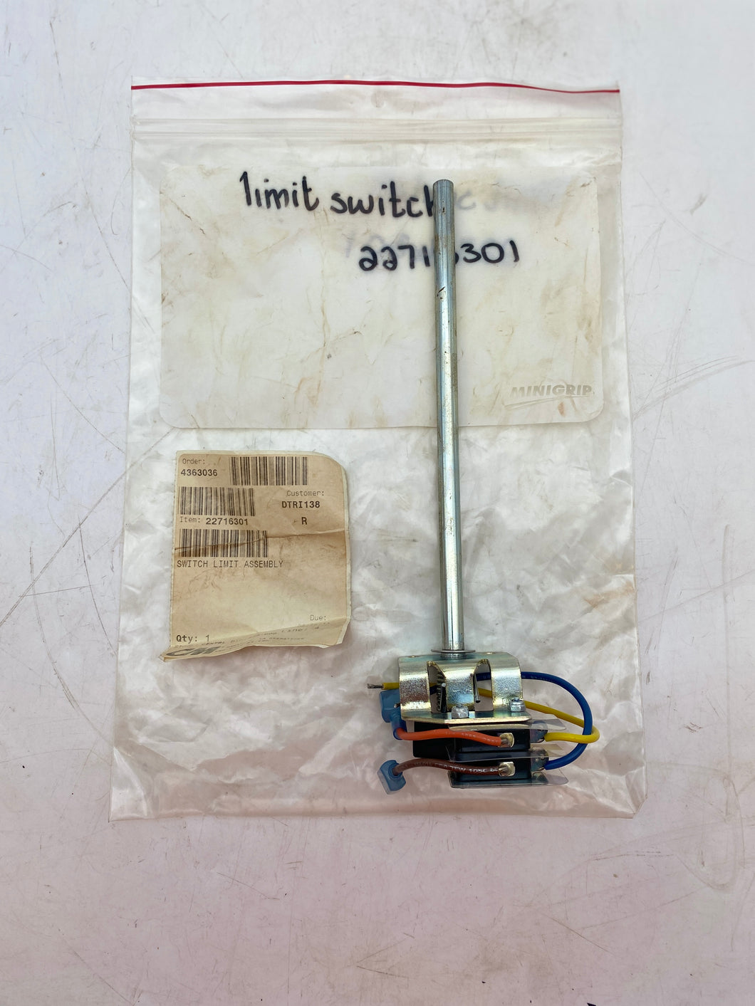 Columbus McKinnon 22716301 Limit Switch Assembly (No Box)