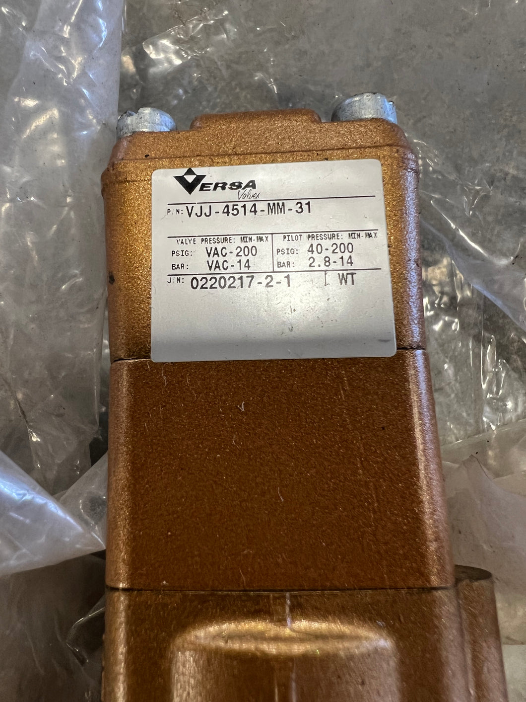 Versa VJJ-4514-MM-31 Four-Way Valve (No Box)