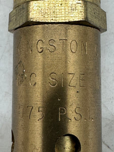 Kingston CRNOG3144.1C Fig. 112C Relief Valve, 1/4” NPT, 75 PSI 50 SCFM (No Box)