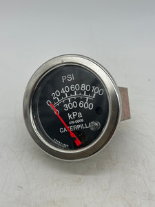 Caterpillar 4W-0506 Indicator, 0-100 PSI / 0-600 KPa (No Box)