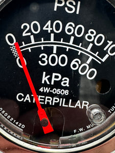 Caterpillar 4W-0506 Indicator, 0-100 PSI / 0-600 KPa (No Box)