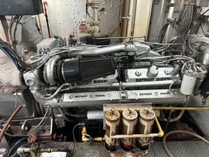 Detroit Diesel 16V-92TA Engine w/ Twin Disc MG 540 Marine Gear 3.91:1 Ratio (Used)