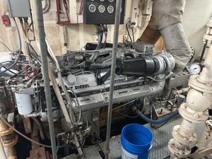 Detroit Diesel 16V-92TA Engine w/ Twin Disc MG 540 Marine Gear 3.91:1 Ratio (Used)