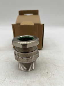 Appleton CMP TC-125NB127 Nickel Brass Tray Cable Connector 1-1/4" (New)