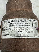 Load image into Gallery viewer, Kunkle 6010EDM01-KM Bronze Safety Relief Valve, 200 PSI, 3/4&quot; (No Box)