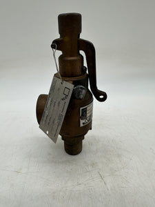 TXT Texsteam 550-SO Relief Valve, 874 SCFM, 220 PSI, 3/4" x 1" (Refurbished)