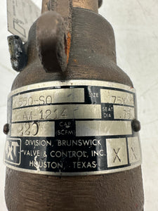 TXT Texsteam 550-SO Relief Valve, 874 SCFM, 220 PSI, 3/4" x 1" (Refurbished)