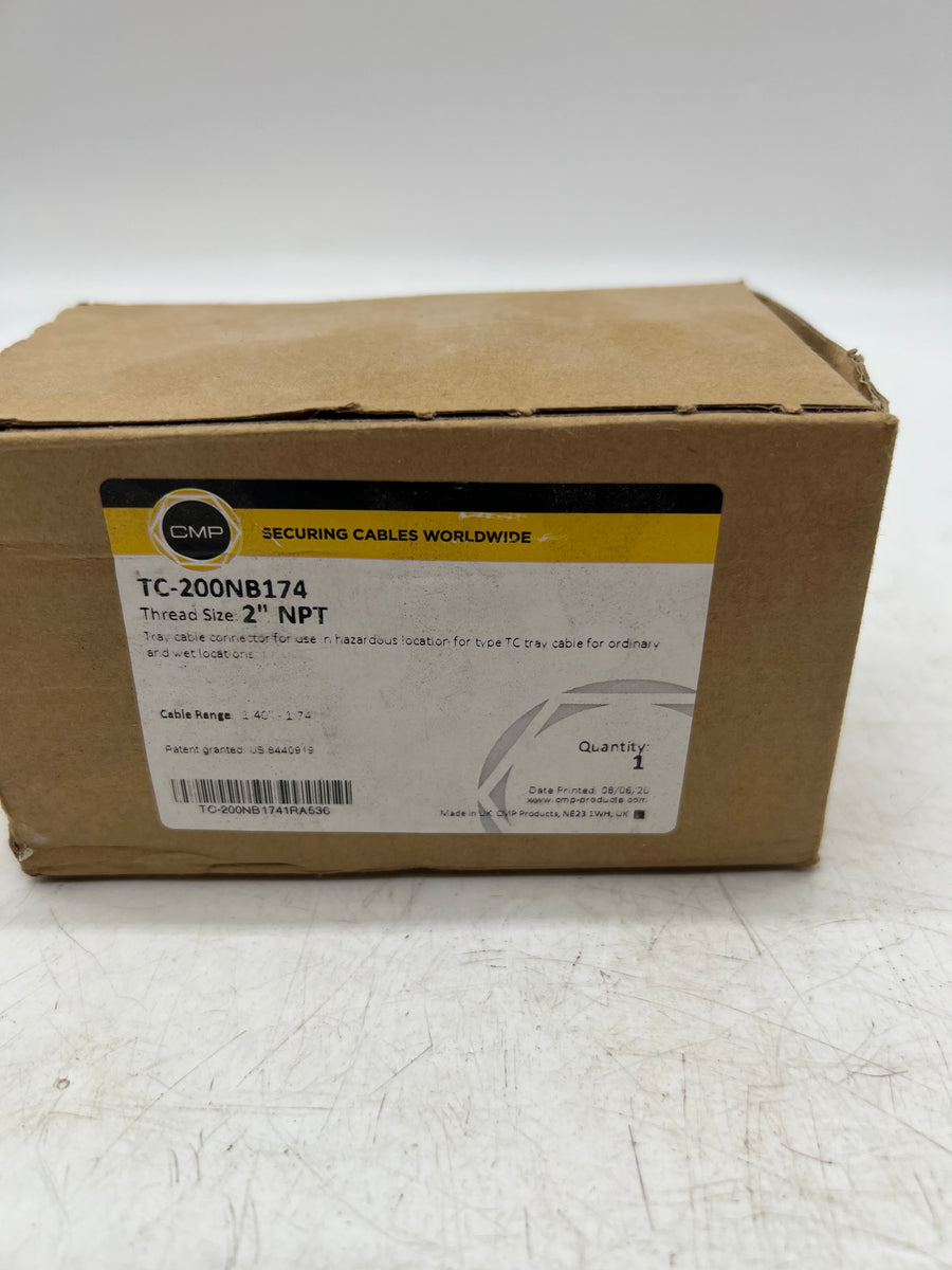 Appleton CMP TC-200NB174 Nickel Brass Tray Cable Connector 2