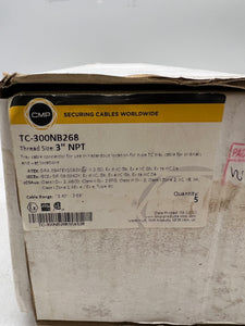 Appleton CMP TC300NB268 Tray Cable Connector 3" *Box of (5)* (New)