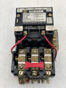 Square D 8536SBO2V02SX10 Size 0 Starter w/ 120V Coil, 1 NO Aux Contact (Used)