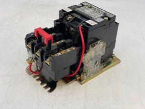 Square D 8536SBO2V02SX10 Size 0 Starter w/ 120V Coil, 1 NO Aux Contact (Used)