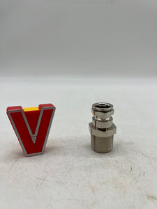 Eaton Capri CAP808794V1 Nickel Brass Cable Gland, 3/4" NPT (No Box)