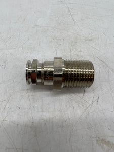Eaton Capri CAP808694V1 Nickel Brass Cable Gland, 1/2" NPT (No Box)