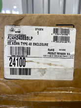 Load image into Gallery viewer, nVent-Hoffman A24H2408SSLP Wall-Mount Hinged Enclosure, 316SS (New)