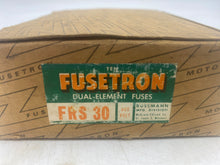 Load image into Gallery viewer, Bussmann FRS-30 Fusetron Dual Element Time Delay Fuse, 600V *Box of (9)* (Open Box)
