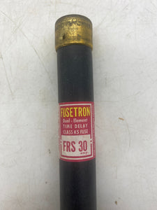 Bussmann FRS-30 Fusetron Dual Element Time Delay Fuse, 600V *Box of (10)* (Open Box)