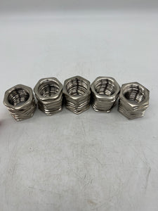 Appleton CMP 125NPTLN5 Nickel Brass Locknut 1-1/4", *Lot of (50)* (No Box)