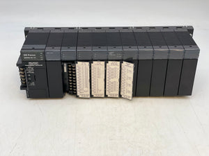 GE Fanuc PLC Assy Series 90-30 30W Power Supply w/ (10) Slot Base (5) Mod (5) Fill (Used)