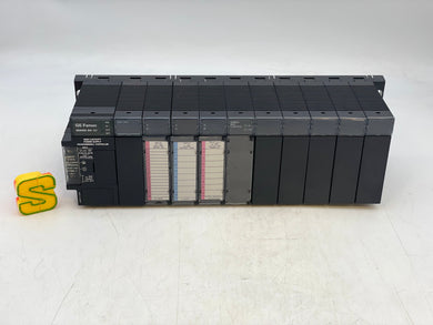 GE Fanuc PLC Assy Series 90-30 30W Power Supply w/ (10) Slot Base (5) Mod (5) Fill (Used)