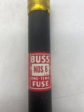 Load image into Gallery viewer, Bussmann NOS-6 Fusetron One Time Fuse, 600V *Box of (8)* (Open Box)