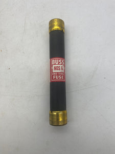 Bussmann NOS-6 Fusetron One Time Fuse, 600V *Box of (8)* (Open Box)