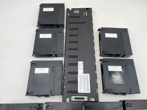 GE Fanuc PLC Assy Series 90-30 30W Power Supply w/ (10) Slot Base (5) Mod (5) Fill (Used)