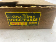 Load image into Gallery viewer, Bussmann NOS-3 Fusetron One Time Fuse, 600V *Box of (10)* (Open Box)