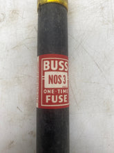 Load image into Gallery viewer, Bussmann NOS-3 Fusetron One Time Fuse, 600V *Box of (10)* (Open Box)