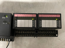 Load image into Gallery viewer, GE Fanuc IC670MDL240J (x2) AC Grouped Input 16PT w/ IC670CHS001E I/O Base (Used)