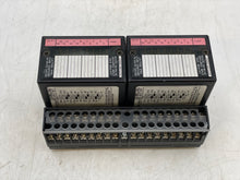 Load image into Gallery viewer, GE Fanuc IC670MDL240J (x2) AC Grouped Input 16PT w/ IC670CHS001E I/O Base (Used)