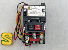 Load image into Gallery viewer, Square D 8536SCG3V08A Size 1 Starter w/ Start-Stop PB, 208V Coil (Used)