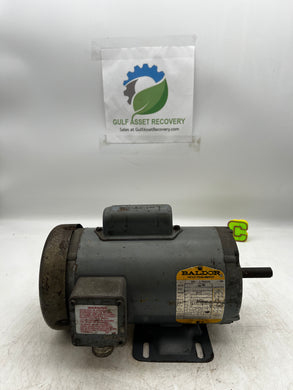 Baldor L3504 General Purpose Motor, 0.5 HP, 115/208-230 VAC, 1725 RPM (No Box)