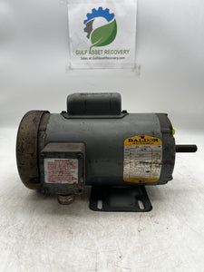 Baldor L3504 General Purpose Motor, 0.5 HP, 115/208-230 VAC, 1725 RPM (No Box)