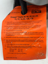 Load image into Gallery viewer, Dresser 0038-9051-096 Style 38 5&quot; (5.563&quot;) Steel Pipe Coupling w/ Buna Gaskets (No Box)