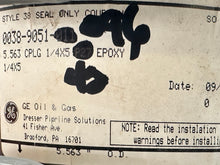 Load image into Gallery viewer, Dresser 0038-9051-096 Style 38 5&quot; (5.563&quot;) Steel Pipe Coupling w/ Buna Gaskets (No Box)