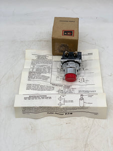Cutler-Hammer 10250T31R Pushbutton Operator, Long Button, Red (New)