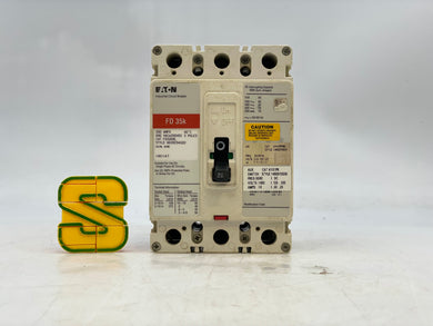 Eaton FD3200L Circuit Breaker, 200A, 3P, 600VAC 250VDC (Used)
