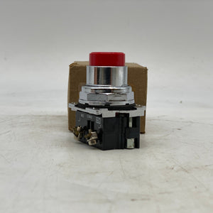 Cutler-Hammer 10250T31R Pushbutton Operator, Long Button, Red (New)