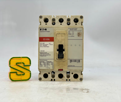Eaton ED3225W Circuit Breaker, 225A, 3P, 240VAC 125VDC (Used)