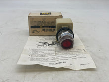 Load image into Gallery viewer, Square D 9001K1L1R Illuminated Pushbutton w/ Red Lens 120V Series H (Open Box)