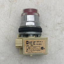 Load image into Gallery viewer, Square D 9001K1L1R Illuminated Pushbutton w/ Red Lens 120V Series H (Open Box)