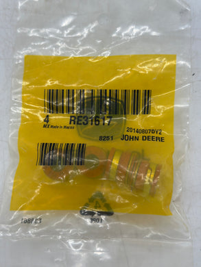 John Deere RE31617 Valve Stem Seals, 4/PK *Lot of (5) Packs* (New)