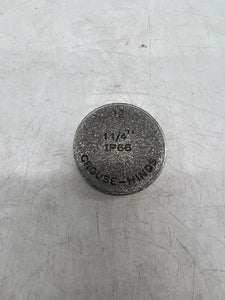 Eaton Crouse-Hinds PLG4-SA Recessed Pipe Plug, 1-1/4", *Lot of (10)* (No Box)