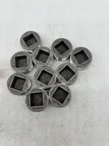 Eaton Crouse-Hinds PLG4-SA Recessed Pipe Plug, 1-1/4", *Lot of (10)* (No Box)